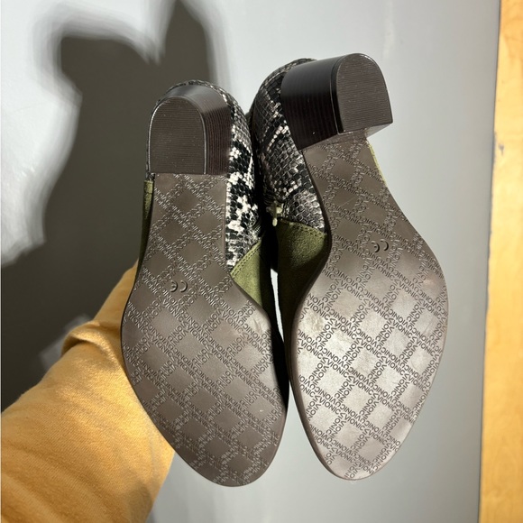 Vionic Naomi Suede Faux Snakeskin Boots Size 6.5 - Picture 4 of 8